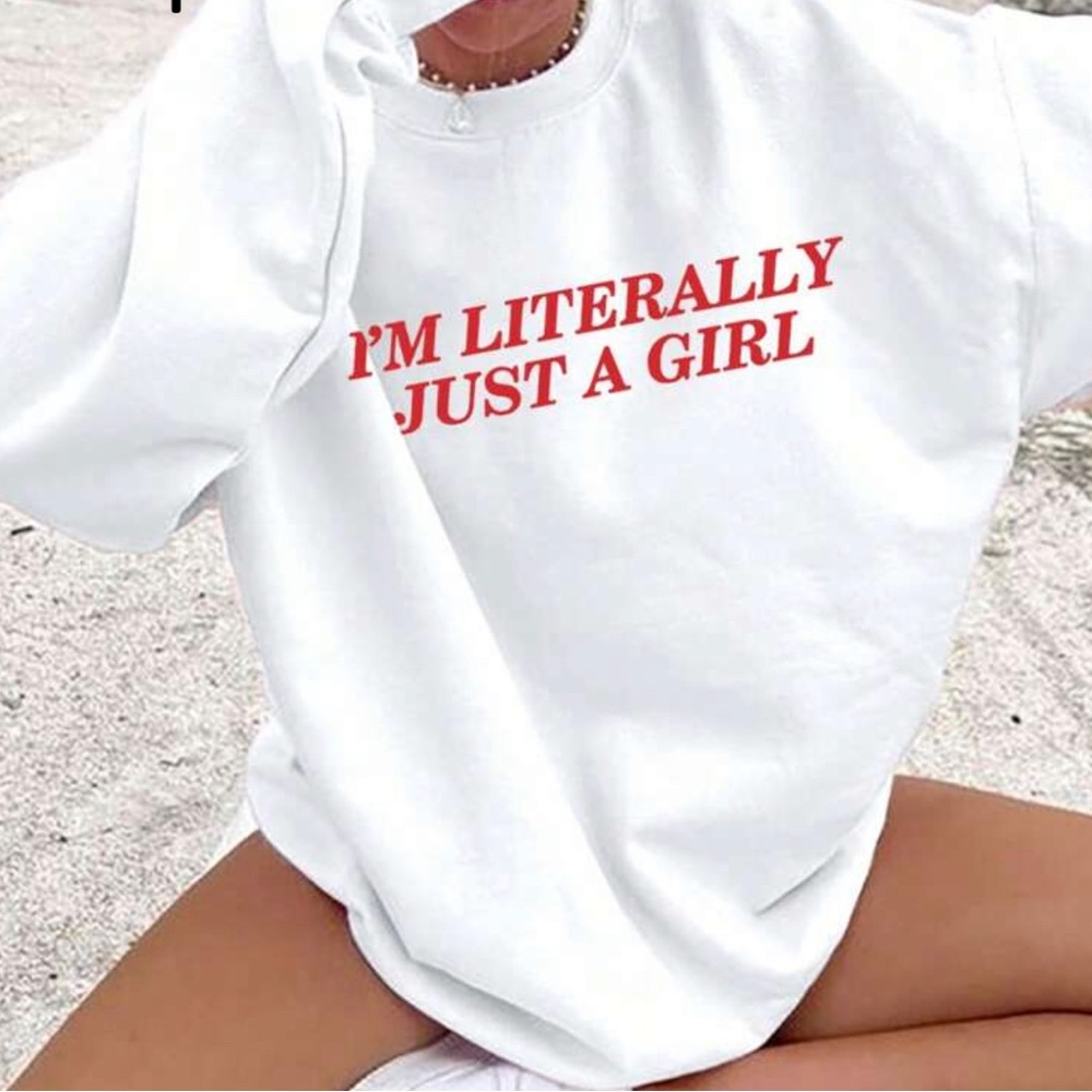 White Graphic Women's Top